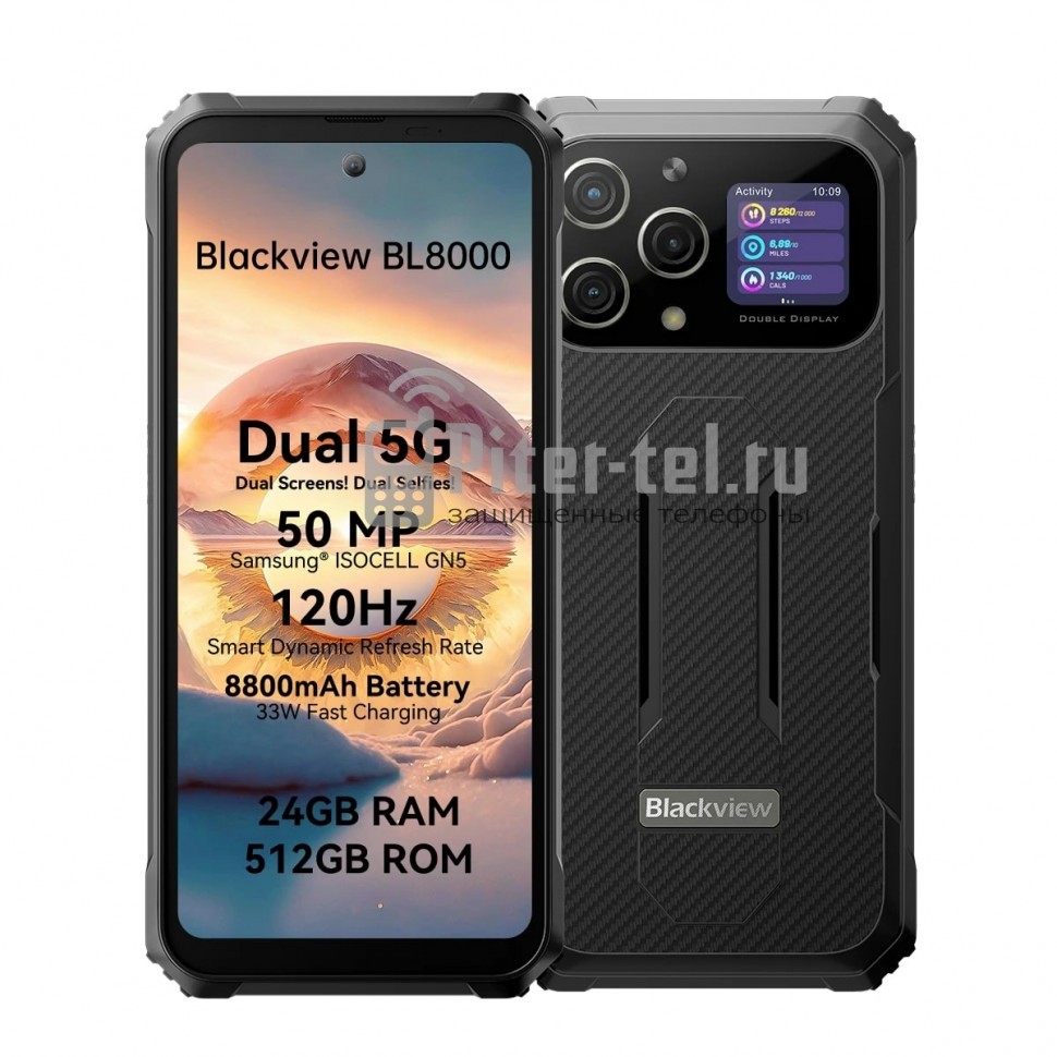 Смартфон Blackview BL8000 12/512Gb Black купить в Ставрополе.